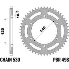 Couronne PBR acier standard - 530