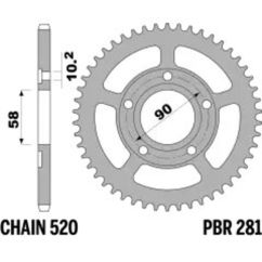 Couronne PBR acier standard - 520