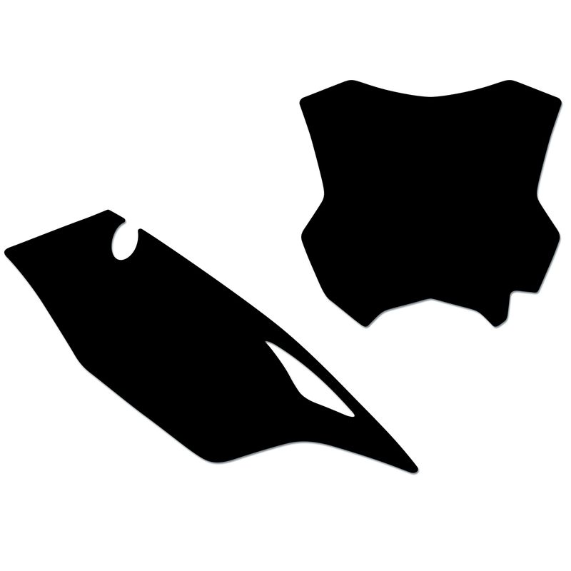 Fonds de plaque BLACKBIRD blanc Kawasaki KX450