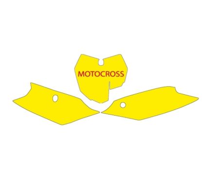Fonds de plaque BLACKBIRD noir KTM SX/SX-F