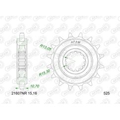 Kit chaîne AFAM 525 XHR4 - 16/41-114 - Couronne acier standard