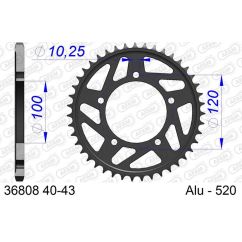 Kit chaîne AFAM 520 XHR4 - 16/41-110 - Couronne alu standard