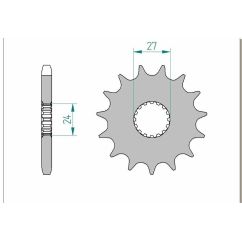 Kit chaîne AFAM 530 XHR4 - 18/43-118 - Couronne acier standard