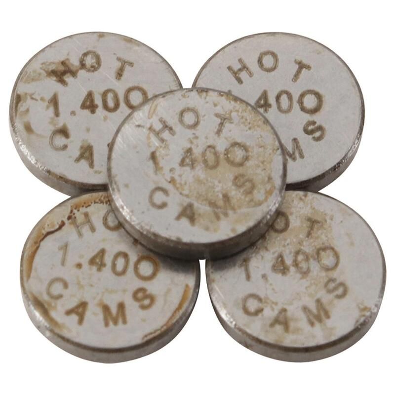 Pastilles de soupape HOT CAMS Ø7,48x1,40mm - jeu de 5 Pastilles de soupape HOT CAMS Ø7,48x1,40mm - jeu de 5