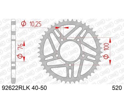 Couronne AFAM acier standard - 520 - Marchesini / OZ