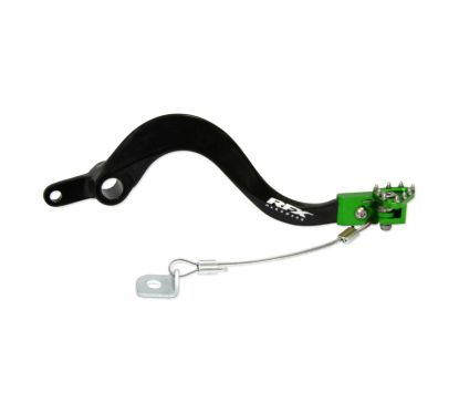 Pédale de frein RFX Pro Series - embout repliable - noir/vert