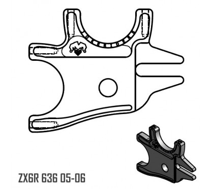 Kit handbrake Double sans disque - ZX6R 636 05-06