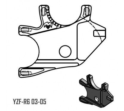 Kit handbrake Double + 296mm NG BRAKE  - YZF-R6 03-05