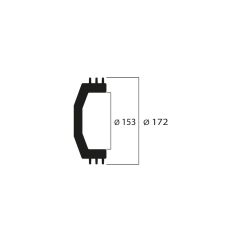 Cloche d'embrayage MALOSSI Maxi Wing Ø153mm