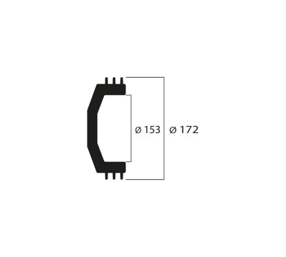 Cloche d'embrayage MALOSSI Maxi Wing Ø153mm