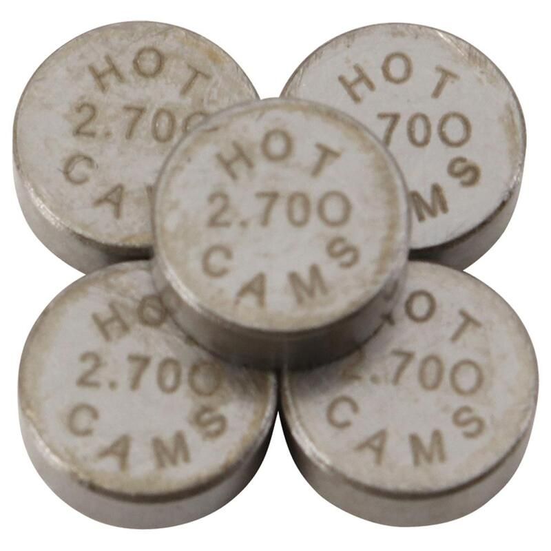 Pastilles de soupape HOT CAMS Ø7,48x2,70mm - jeu de 5 Pastilles de soupape HOT CAMS Ø7,48x2,70mm - jeu de 5