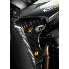 Panneau de protection radiateur droit/gauche LIGHTECH - carbone brillant