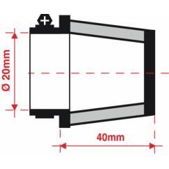 Filtre de reniflard d'huile BMC Ø20mm - FBSA20-40