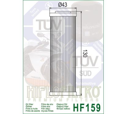 Filtre à huile HIFLOFILTRO - HF159