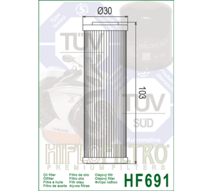 Filtre à huile HIFLOFILTRO - HF691
