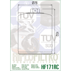 Filtre à huile HIFLOFILTRO Performance chrome - HF171CRC