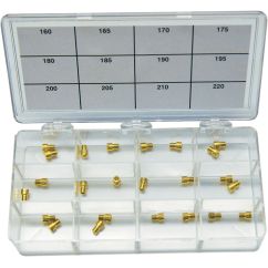 Assortiment de gicleurs principaux A-Bax Engineering pour kit de carburateur CV Keihin