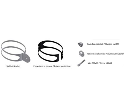 Kit de montage MIVV pour silencieux Oval Small