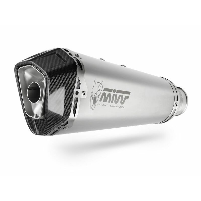 Silencieux MIVV Delta Race inox/casquette carbone BMW F850GS Silencieux MIVV Delta Race inox/casquette carbone BMW F850GS