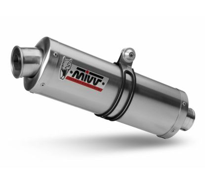 Silencieux MIVV Oval acier inox/casquette inox Suzuki