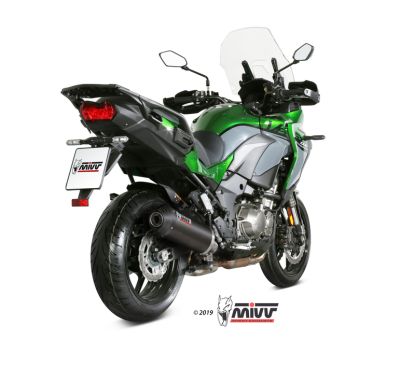 Silencieux MIVV Oval carbone/casquette carbone Kawasaki Versys 1000