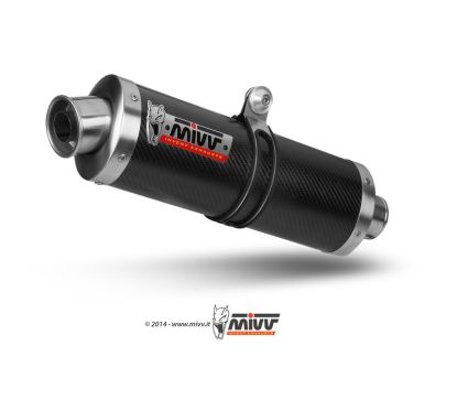 Silencieux MIVV Oval Classic carbone Yamaha FZ1/FZ1 Fazer