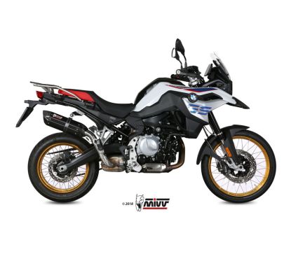 Silencieux MIVV Suono Steel Black/casquette carbone BMW F850GS