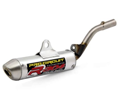 Silencieux PRO CIRCUIT R-304 Euro alu brossé/casquette inox Kawasaki KX85