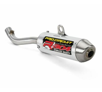 Silencieux PRO CIRCUIT R-304 alu brossé/casquette inox KTM/Husqvarna 65