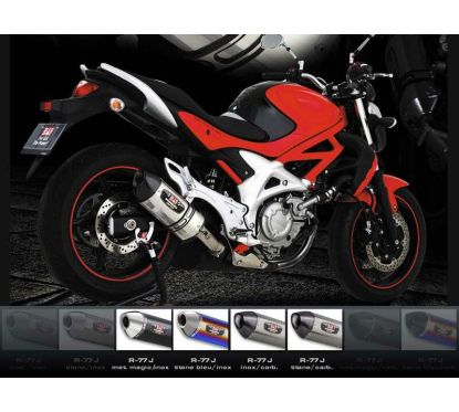 SILENCIEUX YOSHIMURA R77-J INOX/CASQUETTE CARBONE POUR SUZUKI