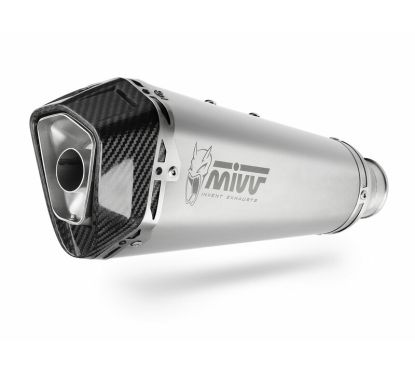 Silencieux MIVV Delta Race inox/casquette carbone Kawasaki Versys 1000