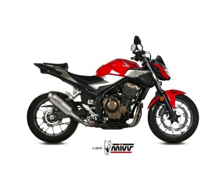Silencieux MIVV GP Pro titane/casquette inox Honda CB500F