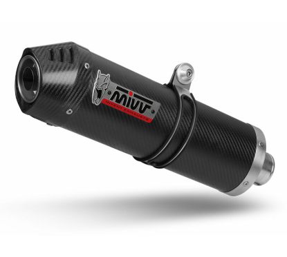 Silencieux MIVV Oval carbone/casquette carbone Benelli TRK 502
