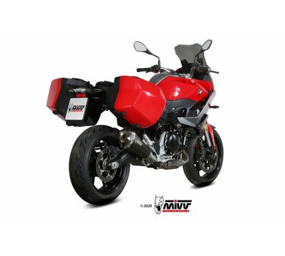 Silencieux MIVV Delta Race Inox noir/casquette carbone BMW F900XR
