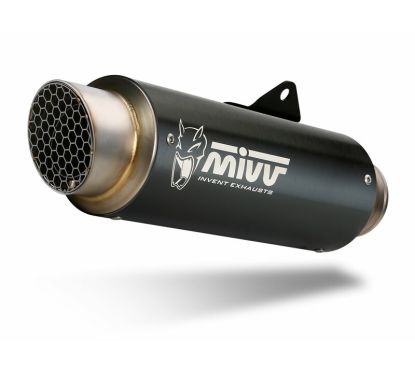 Silencieux MIVV GP Pro Steel Black/casquette inox Ducati Monster 821