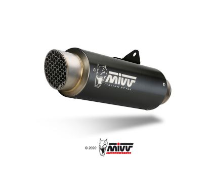 Silencieux MIVV Dakar Slip-On acier inoxydable noir - KTM 1290 Superduke GT