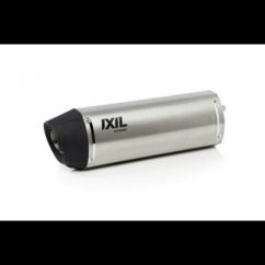 Silencieux IXIL Hexoval Xtrem inox / alu noir