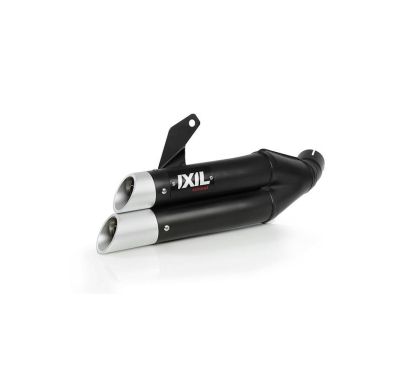 Silencieux IXIL Dual Hyperlow L3XB inox noir / alu - Kawasaki Z750S - XK7371XB