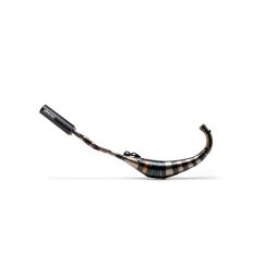 Pot d'échappement YASUNI Carrera 16/07 noir brillant Minarelli 70cc Homologué