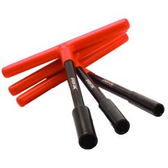 Jeu de clés en T RFX Pro Series empreinte standard avec poignée en caoutchouc - 8mm/10mm/13mm pour KTM et Husqvarna - noir/orang