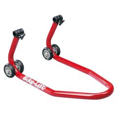 Bequille de stand avant BIKE LIFT spécifique Yamaha rouge avec supports coniques