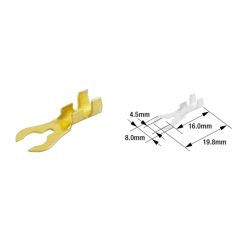Cosses à fourche mâle TOURMAX Ø4.5mm type B-21 (par 100)