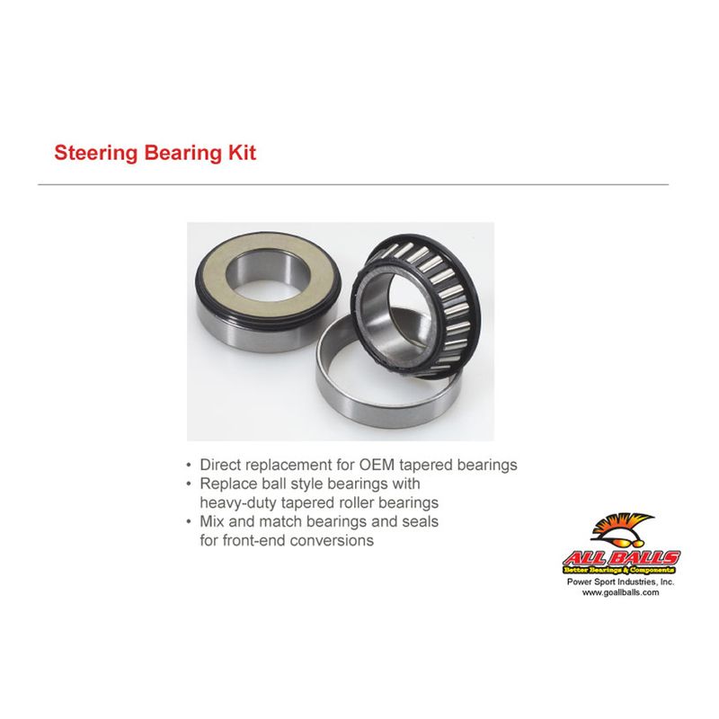Kit roulements de colonne de direction ALL BALLS Aprilia RS250