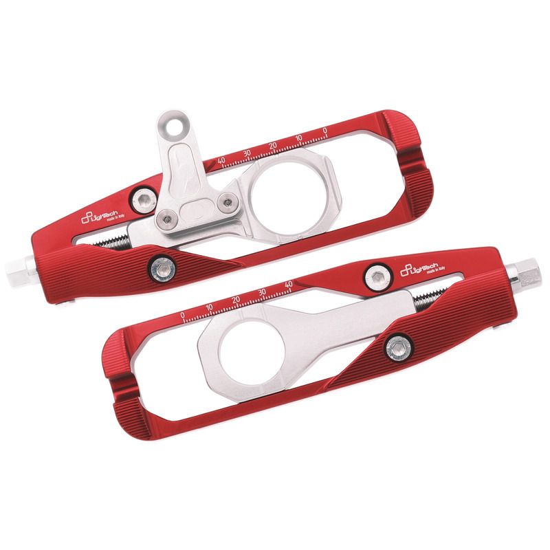 Tendeur de chaîne LIGHTECH - Rouge - Avec support étrier