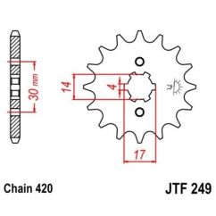 Kit chaîne JT/JT 420HDR 15/34 standard - couronne standard