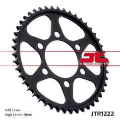 Kit chaîne JT/JT 428HDR 15/48 standard - couronne standard Kit chaîne JT/JT 428HDR 15/48 standard - couronne standard