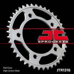 Kit chaîne JT/JT 520HDS 17/38 standard - couronne standard Kit chaîne JT/JT 520HDS 17/38 standard - couronne standard