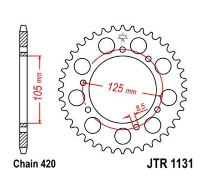 Kit chaîne JT 420HDR (11-45-124)