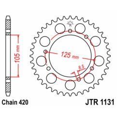 Kit chaîne JT 420HDR (12-48-124)