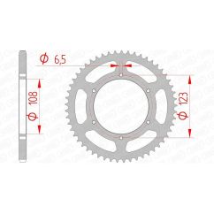 Kit chaîne AFAM 420R1 11/53 standard